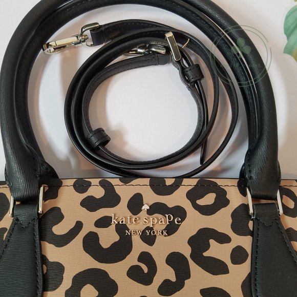 Kate Spade Darcy Leopard Cheetah Large Satchel NWT Gift Holiday Valentine Day - Picture 10 of 10